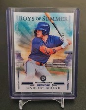 2025 Boys Of Summer Carson Benge New York Mets No. 90 Base Card MLB Draft /99