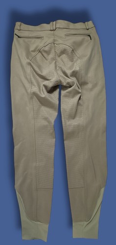 HR Farm Women's Full Seat Silicone Grip Breeches Horse Riding NWT Sz 30 Tan - 第 2/8 張圖片