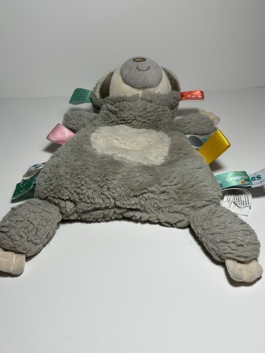 Taggies Mary Meyer Sloth Lovey Molasses Gray Tags Baby Flat 12" Security Comfort - Picture 7 of 13