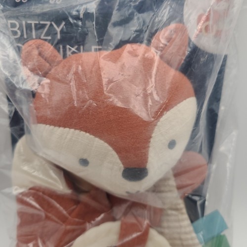 Itzy Ritzy - Bitzy Crinkle Sensory Crinkle Toy Fuchs mit Beißring NEU - Bild 3 von 11