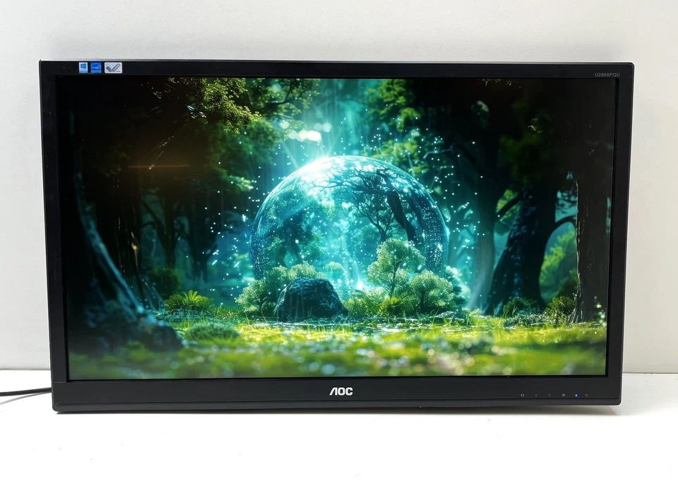 AOC U2868PQU 28" W-LED Monitor 4K 3840x2160 50Hz-76Hz HDMI Speakers No Stand#X44 - Image 2 of 4