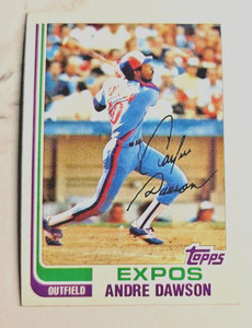 1982 Topps Andre Dawson #540 Signed Auto Montreal Expos MLB Vintage Card