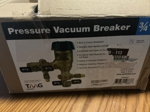 Apollo Pressure Vacuum Breaker 3/4 in. Model: 4A504A2F