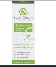 Swim Count Male Fertility Sperm Quality Home Test (1 Single Use) Exp 10/23/2027