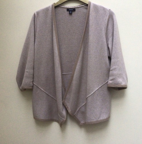 Beige Cardigan ALFANI Womens Front Loose Stylish Knitted M 3/4 Sleeves Ex. Cond. - Picture 7 of 7