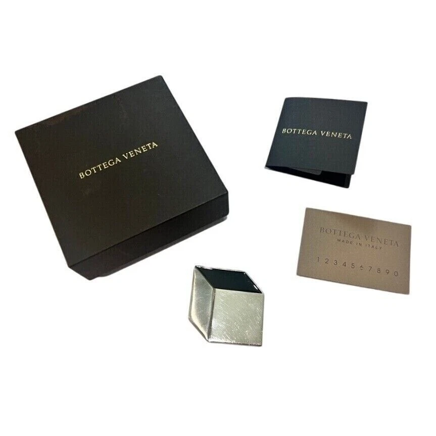 Broche caja y papeles Bottega Veneta plata esterlina Collana Argento Oro Giallo Foto 2 de 4