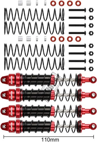 RC Stoßdämpfer Set 4 Stück RC Dämpfer für 1/10 RC Crawler Axial 90046 Traxxas... - Bild 4 von 9