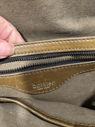 Botkier New York Leather Tote Bag Army Green - Picture 5 of 6