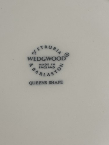 6-WEDGWOOD KÖNIGINNEN FORM BROTTELLER 6 1/2 ZOLL BREIT sehr schön 2358 - Bild 7 von 7