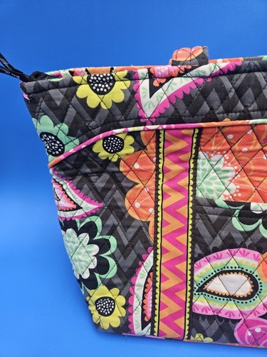 Vera Bradley Mandy Ziggy Zinnia Travel Tote Bag Handbag Purse Floral Vibrant - Picture 6 of 17