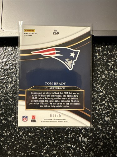 2017 Select Tom Brady Field Level Copper /75 Patriots  - Bild 2 von 2