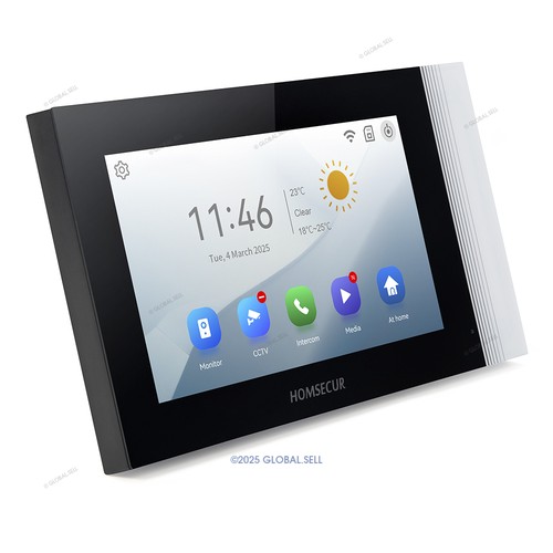 HOMSECUR Indoor Monitor XM714H For WIFI Video Doorphone Intercom Door Bell - Picture 3 of 8