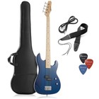Full Size Electric Bass Guitar - Right Handed Beginner Kit w/ Gig Bag