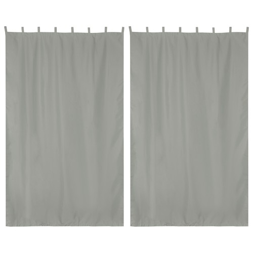 54"x96" Outdoor Curtain Tab Top Drape UV30+ Pergola Porch Cabana Garden 2 Pack