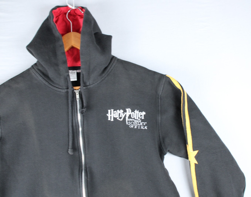 Felpa con cappuccio Harry Potter e il calice di fuoco Warner Brothers full zip media RARA - Foto 9 di 18