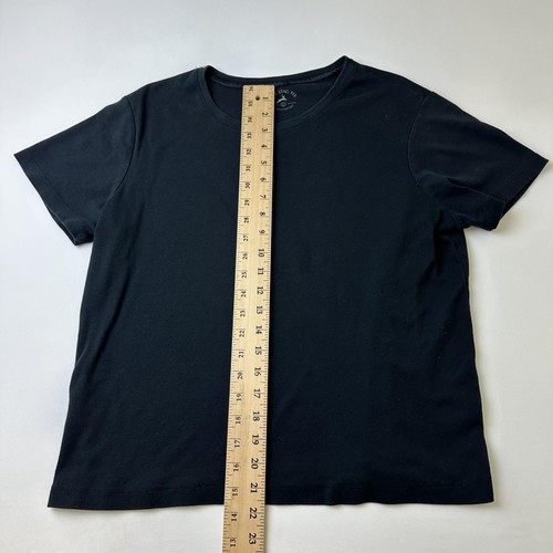 White Stag Tee Shirt Mens Large Black Basic Crew Neck Short Sleeve Casual Top - Picture 6 of 9