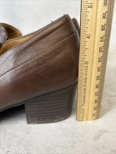 Natural Soul Shoes Women’s Size 8.5 All Through Comfort Brown Two Inch Heel - Picture 6 of 19