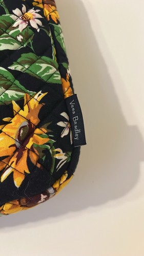 Vera Bradley Sunflower Daisy Laptop Case Organizer Floral Navy Blue and Yellow - Photo 2/9