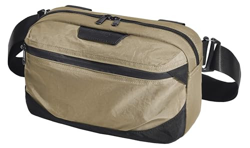 Casual Crossbody Bag, Light weight Waist Belt Bag and Chest Bag, Khaki - Picture 1 of 6