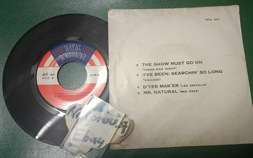 LED ZEPPELIN D'yer Mak'er Thai EP rock Single Vinyl 7" Sexy Vintage Pic Sl 45 - Bild 2 von 2