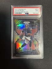 Justin Fields Prizm Black Silver Psa 9 “New York Jets”