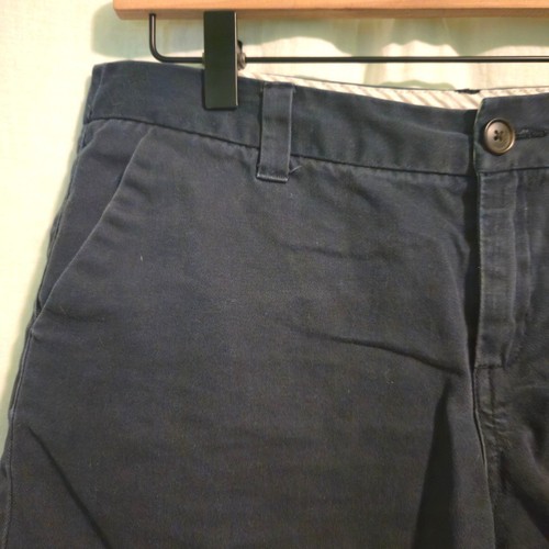 Merona shorts womens blue size 6 chino zipper button casual 100% Cotton - Picture 3 of 4