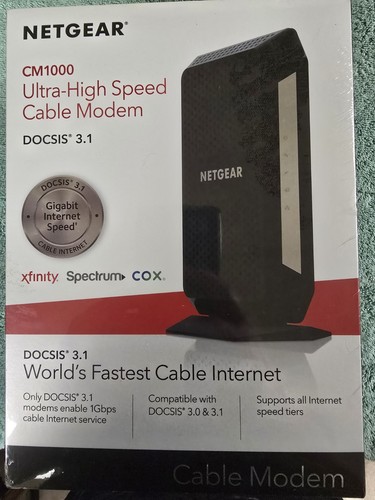Kabel przewodowy Ethernet NETGEAR CM1000 (RJ-45) - CM1000100NAS (czarny)