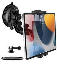 Heavy Duty Suction Car Tablet Mount for Windshield, Truck Tablet Holder Dashb...
