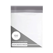 Expansion Poly Mailers 30 x 36 x 5" Self Seal Water Resistant Envelope 100 Pcs