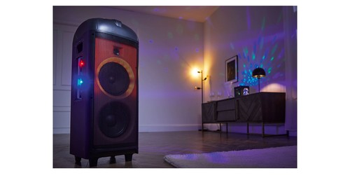 Lenco Laserfeuerwerk Boombox Lautsprecher PA-360 Bluetooth Licht Musikbox*B-Ware - Bild 8 von 8