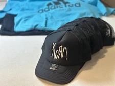Korn Trucker hat OTTO BRAND Mesh Snap Back Embroidered Band Hat Y2K