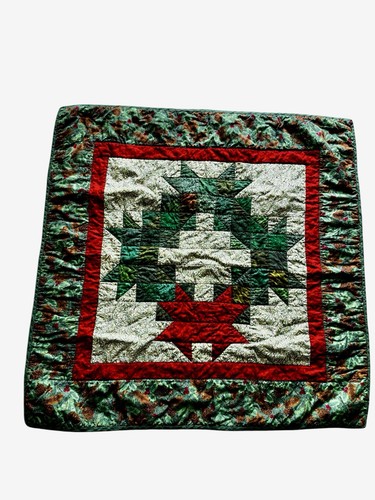 Trapunta da appendere vintage patchwork decorazione ghirlanda natalizia, pigne Cottagecore floreale - Foto 1 di 7