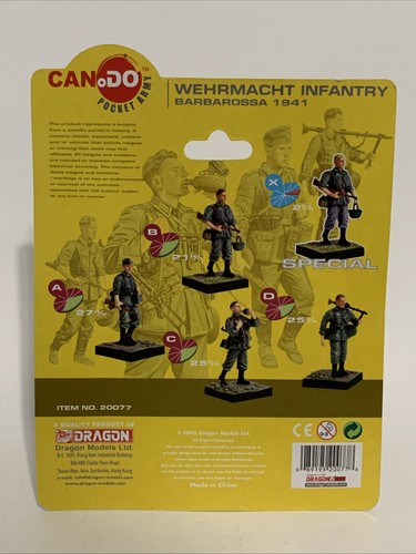 Can Do Pocket Army Wehrmacht Infantería Barbarroja 1941 escala 1:35 #20077 2003 X - Imagen 2 de 2