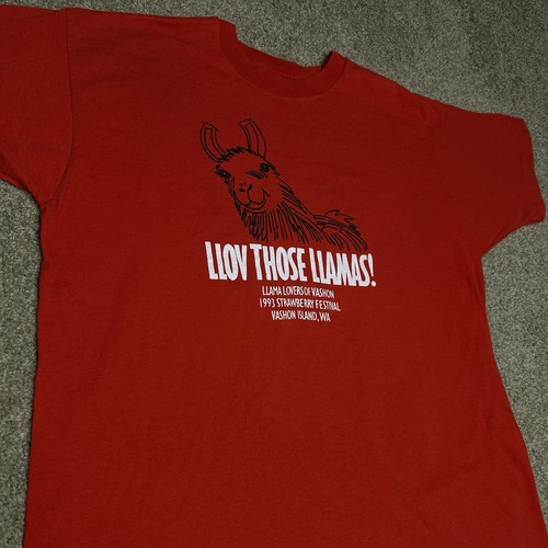 Vintage 90s 1993 Vashon Island WA Strawberry Festival T Shirt Single Stitch XL - Picture 2 of 14