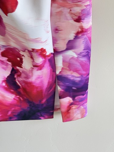 NWT  Eliza J Pink Floral, Asymmetrical  Dress Size 10 - Picture 17 of 19