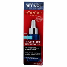 2 Pack L'Oreal Paris RevitaLift With Pure Retinol Night Serum, 1 fl oz