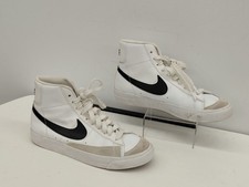 Boy's Nike Blazer Mid '77 GS White Black Size 5Y Shoes