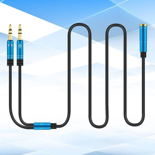 1Pc 1 to 2 Female to 2 Male Headset Splitter Cable Computer Headphones - 第 5/12 張圖片