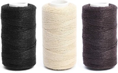 Professional Polyester Yarn for Wigs and Sewing Projects 3 Rolls Assorted Colors