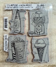 TIM HOLTZ Stampers Anonymous TREATS BLUEPRINT Stamp Set CMS195 NEW