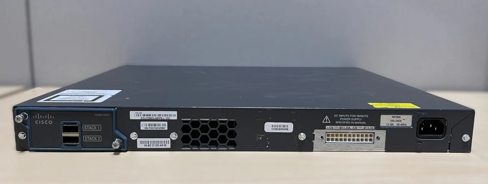Cisco Catalyst 2960-S Series PoE+ WS-C2960S-48FPS-L 48x port network switch 2960 - Image 4 of 4