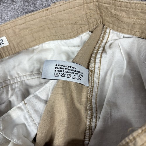 Pantalones Cortos de Carga Ecko Unltd Para Hombre 32 (34 Actuales) Caqui Beige Sueltos Calce Suelto Bolsillos - Imagen 6 de 10