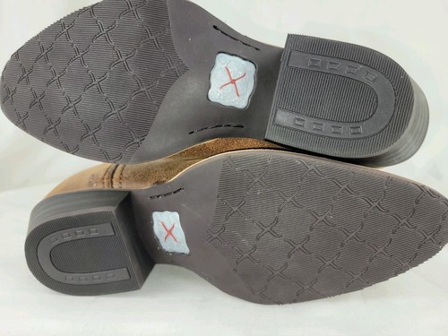 Twisted X Womens Boots Sz 8.5B Brown Leather 12" Western Cowgirl Boots WWT 0025 - Picture 7 of 13