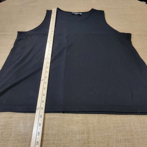 Maggie Barnes Plus Size Tank Top 3X Black Sleeveless Casual Blouse Lightweight - Picture 5 of 5