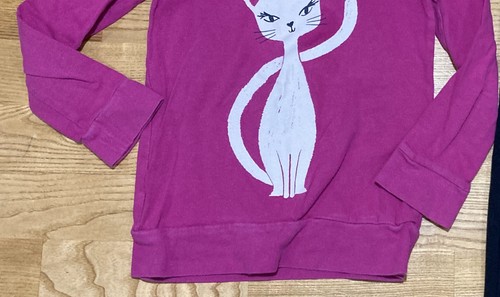 Girl's Gymboree Outfit Size 5 - Pink Kitty Top w/Black Jeggings - Picture 4 of 8