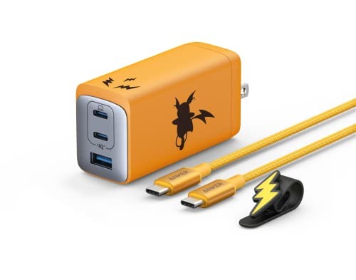 Anker USB Rapid Charger 120W Pokemon Raichu Model USB-A i USB-C 3 porty nearticl - Zdjęcie 1 z 6