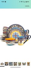  Zanzibar Collection 16 Piece Kitchen and Dining, Service for 4, Dinnerware Set