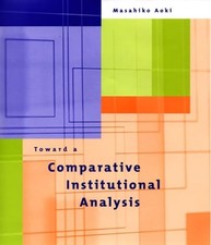 Toward a Comparative Institutional Analysis, Aoki, Masahiko, Very Good Book