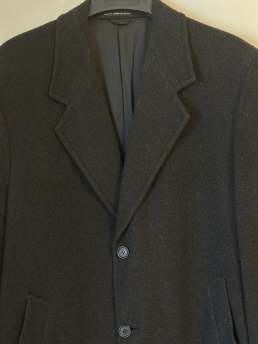 Vintage London Fog Wollmantel Herren 42R schwarz grau klassischer Mantel - Bild 1 von 13