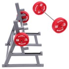  1 Set Dumbbell Rack Pen Holder for Men - Mini Barbell Stand Gym Themed Decor